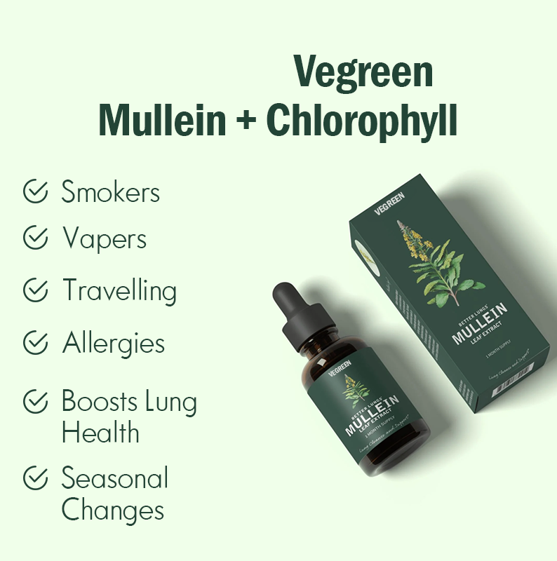 Vegreen Natural Mullein + Chlorophyll Drops