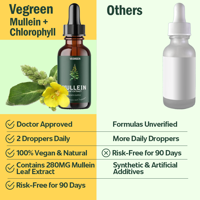 Vegreen Natural Mullein + Chlorophyll Drops